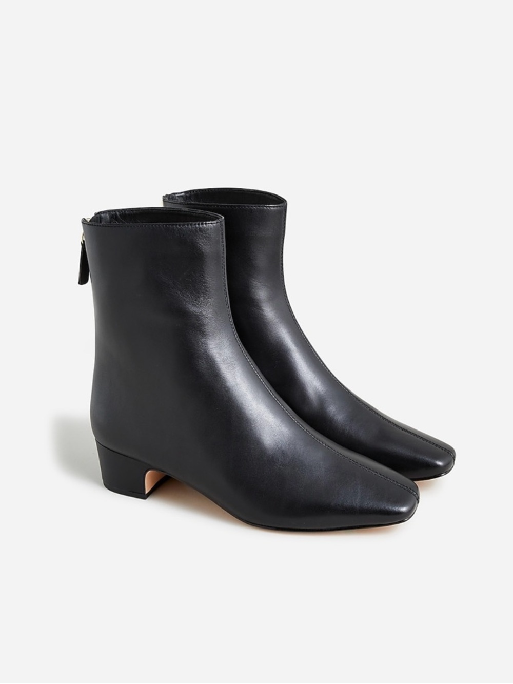 J Crew Roxie back-zip ankle boots in leather Size 7